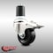 Service Caster 3 Inch 316SS Soft Rubber Swivel 1-7/8 Inch Expanding Stem Caster Lock Brake SCC SCC-SS316TTLEX20S314-SRS-178 - alternate 2